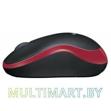 Мышь Logitech M186 (черный/красный) картинка 2